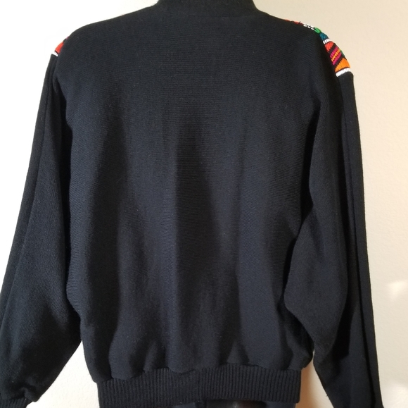 Los Riscos Artesanias Multi Colored duck Cardigan, size Large - Picture 4 of 9